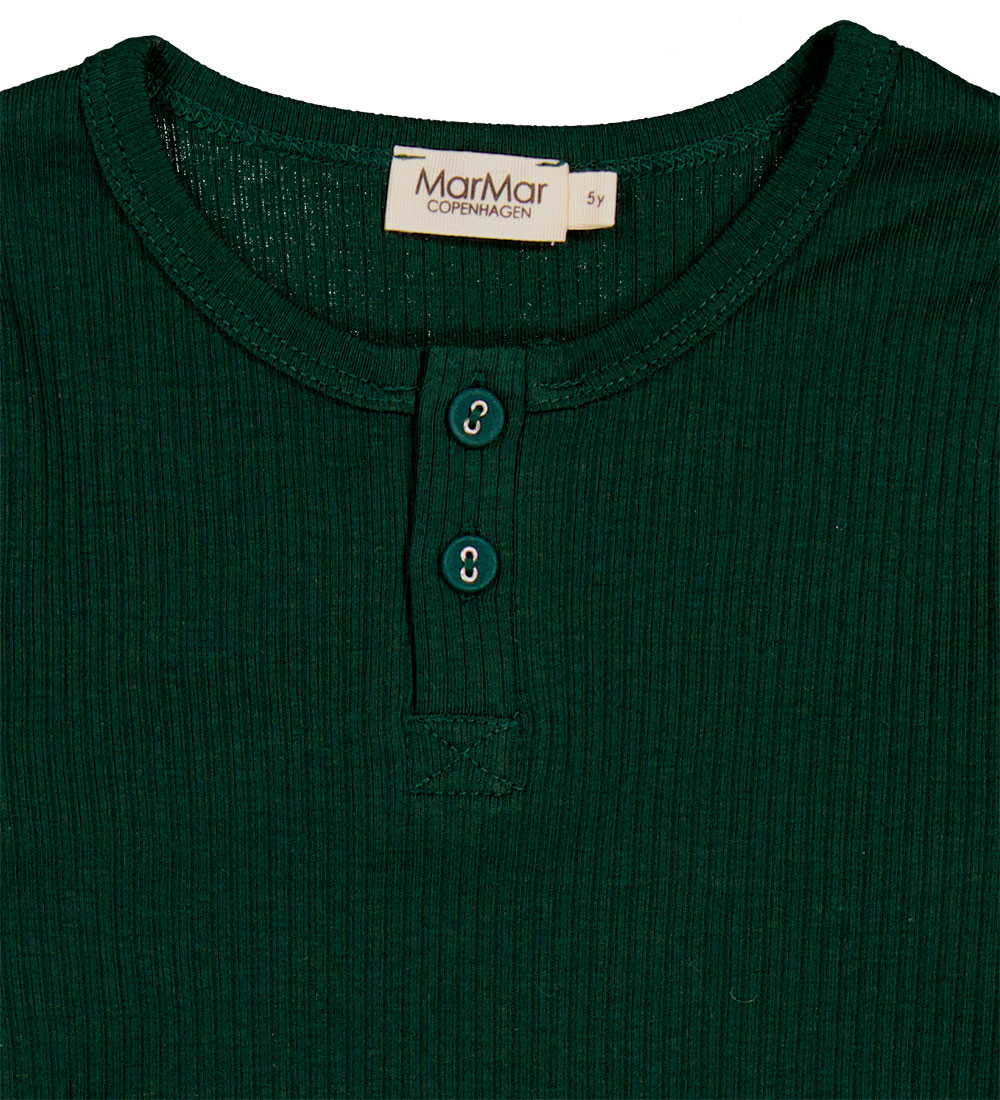MarMar Bluse - Modal - Rib - Dark Leaf