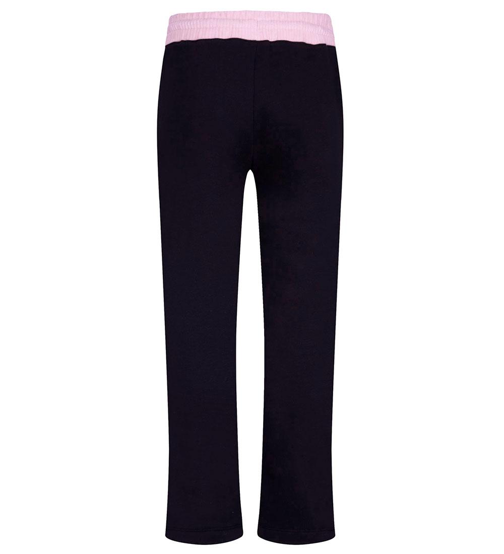 Jordan Sweatpants - Sort/Rosa m. Fløjl