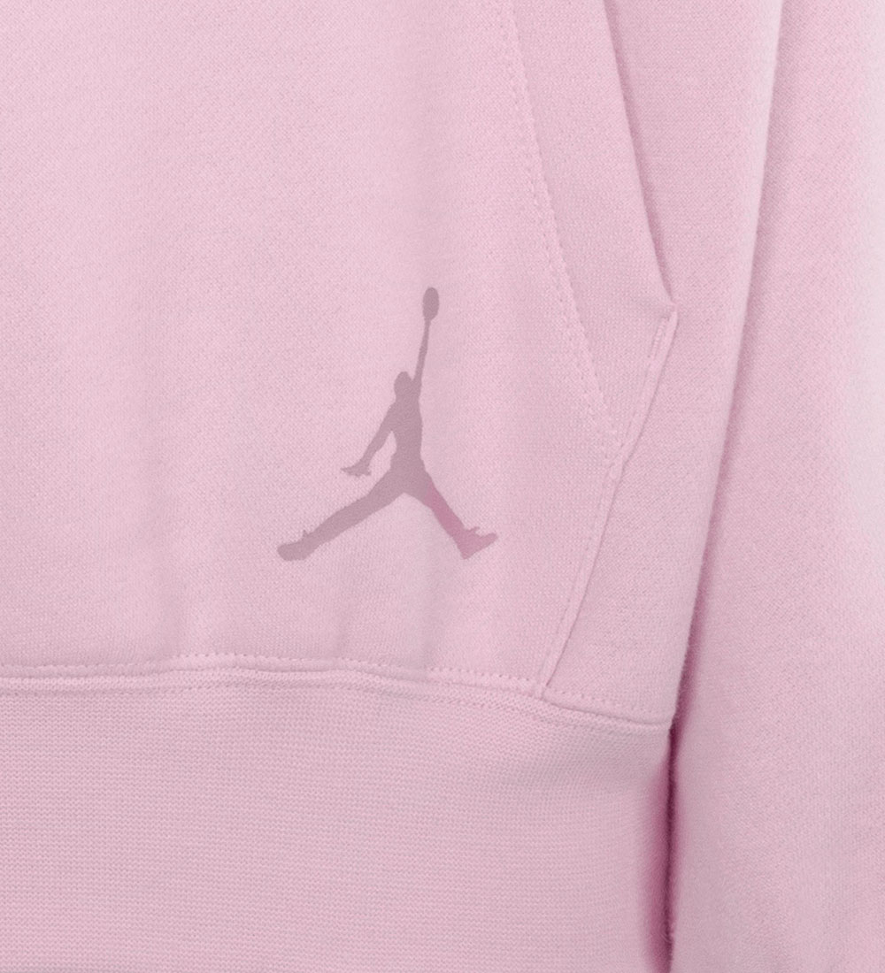 Jordan Hættetrøje - Pink Foam m. Sort/Fløjl