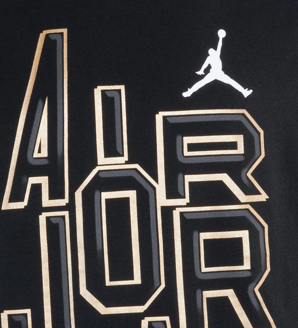 Jordan T-shirt - Sort m. Koksgrå/Guld