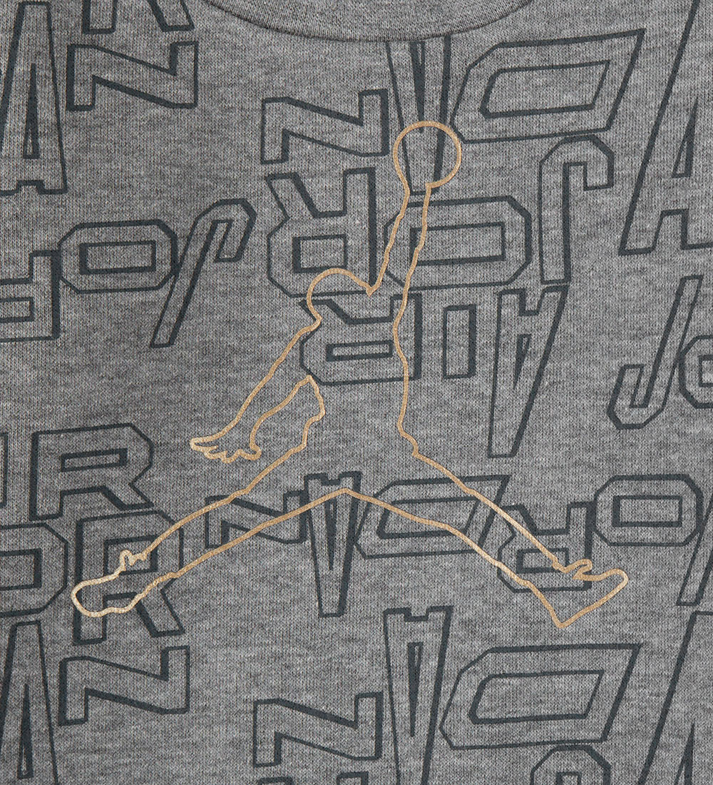 Jordan Sweatsæt - Gråmeleret m. Koksgrå/Guld