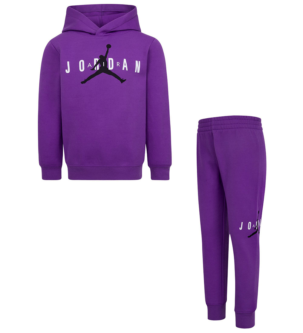 Jordan Sweatsæt - Purple Venom m. Logo