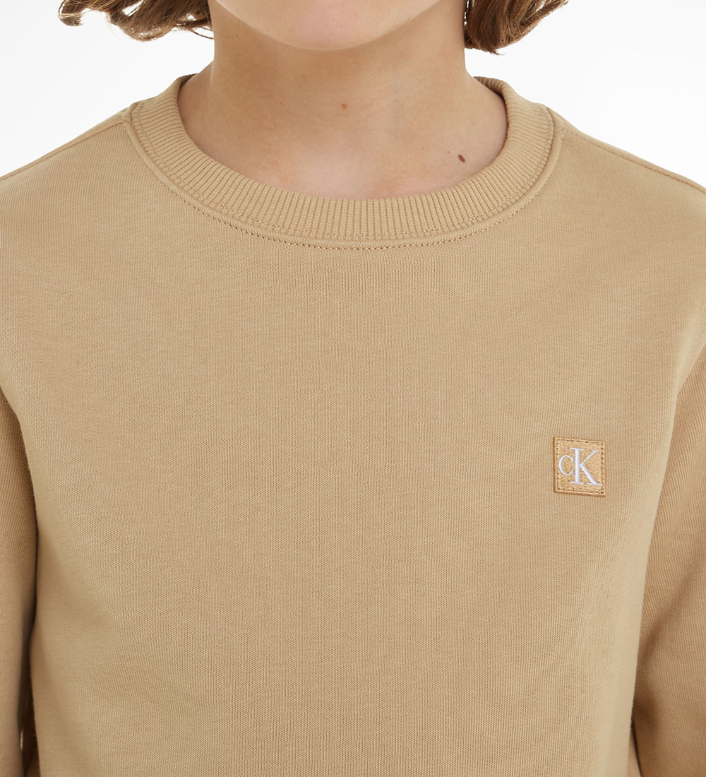 Calvin Klein Sweatshirt - Monogram Mini - Warm Sand