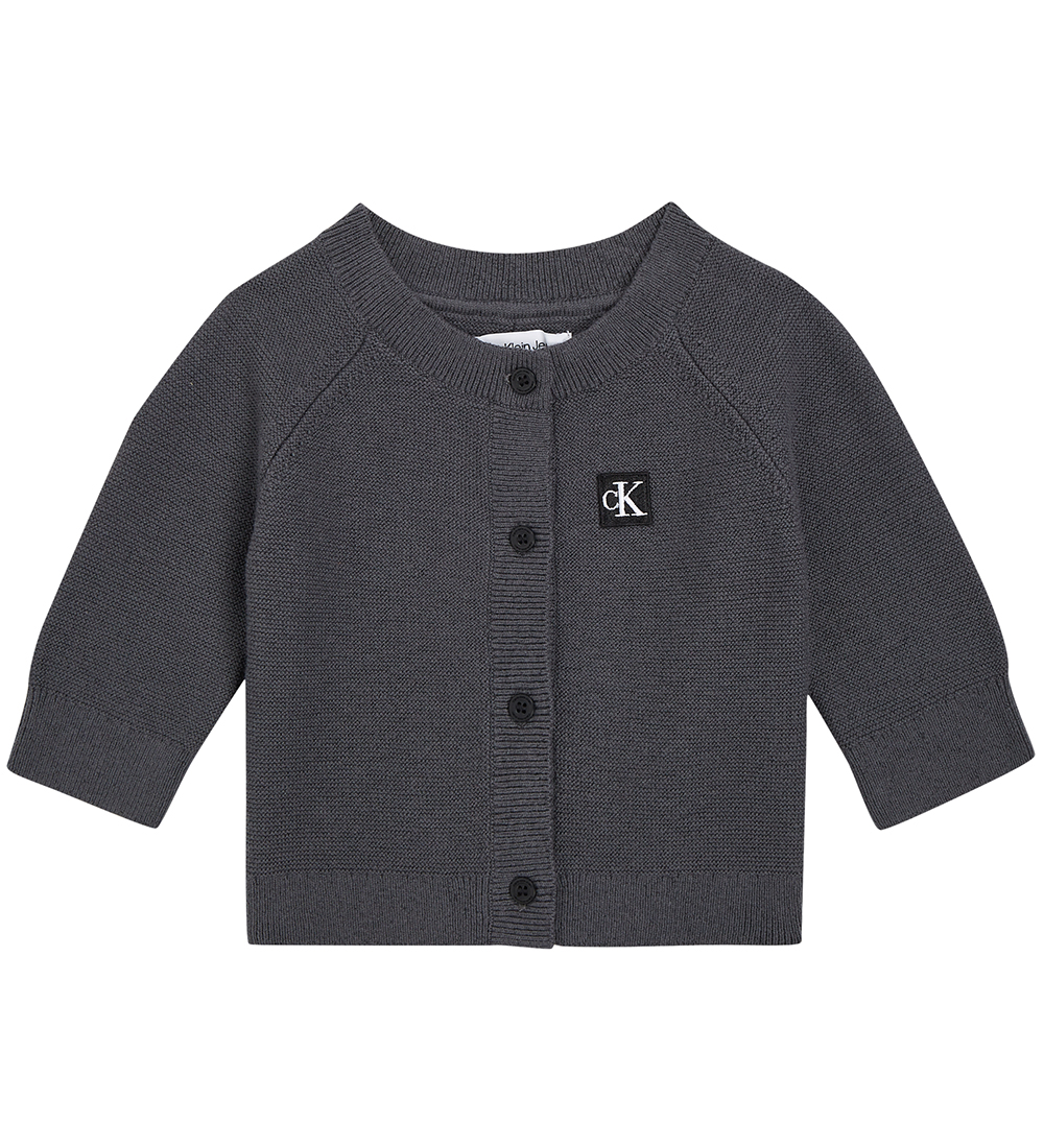 Calvin Klein Cardigan - Strik - Mørkegrå
