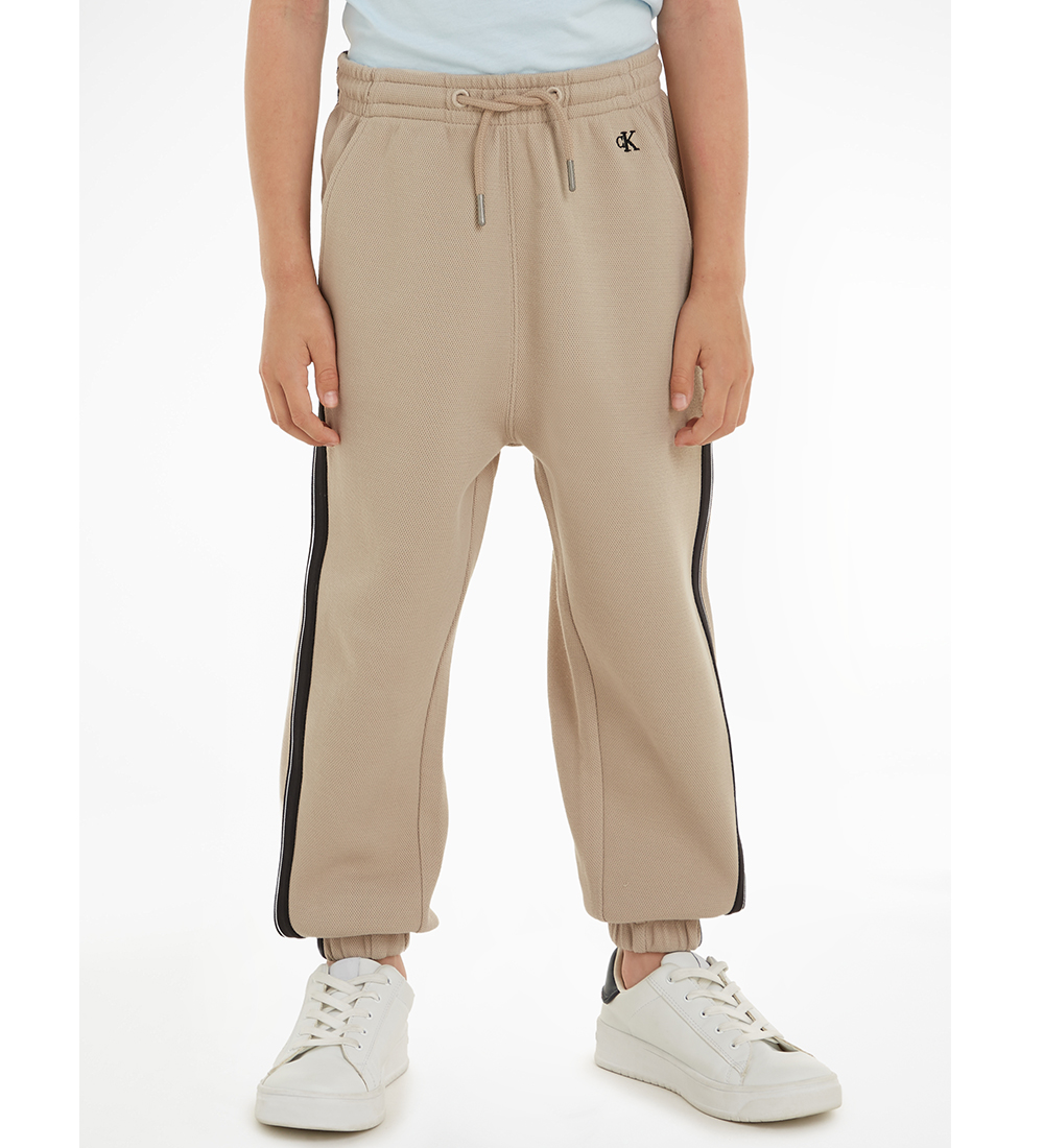 Calvin Klein Sweatpants - Plaza Taupe m. Sort