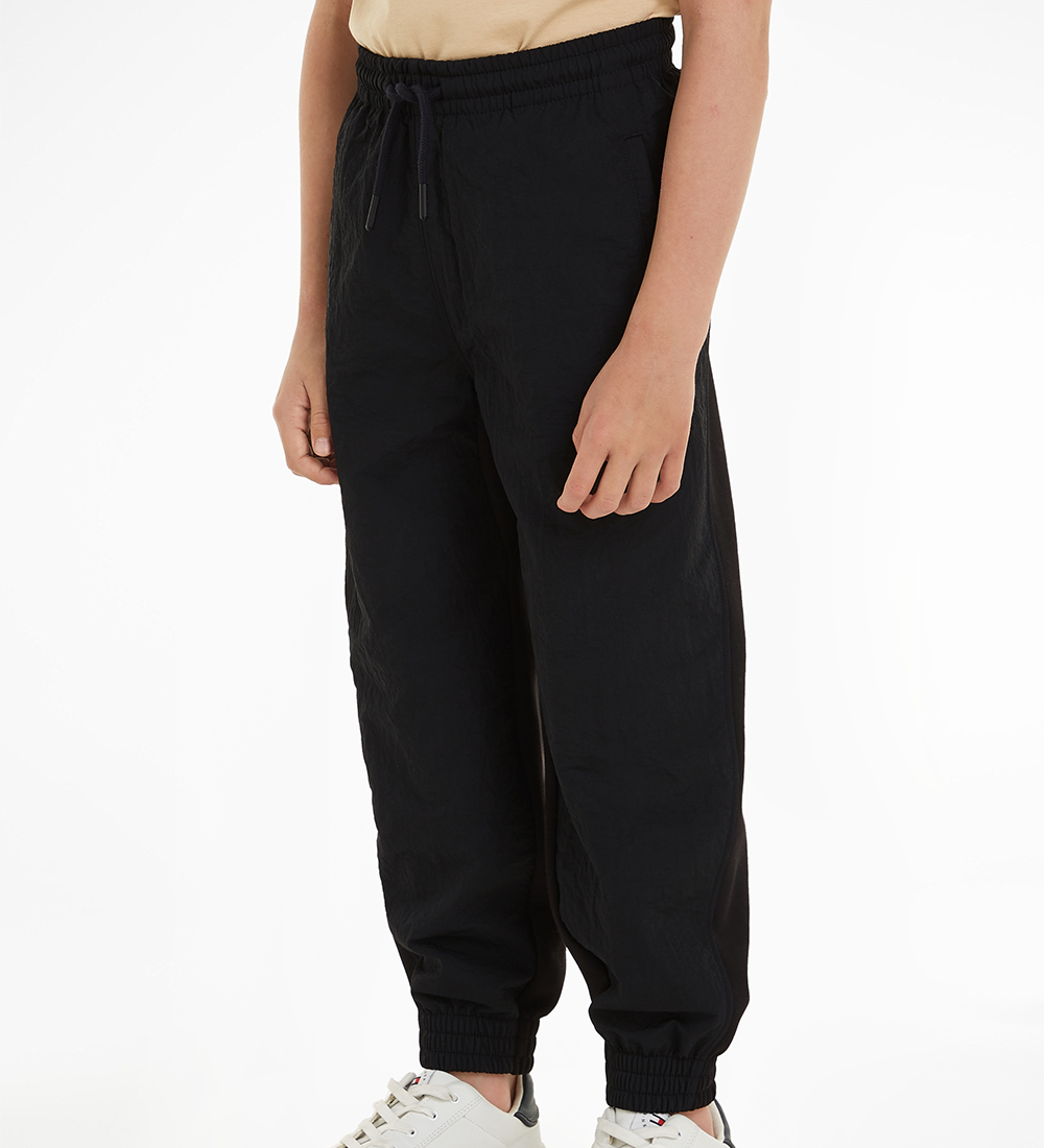 Calvin Klein Bukser - Mix Media Monochrome - Sort