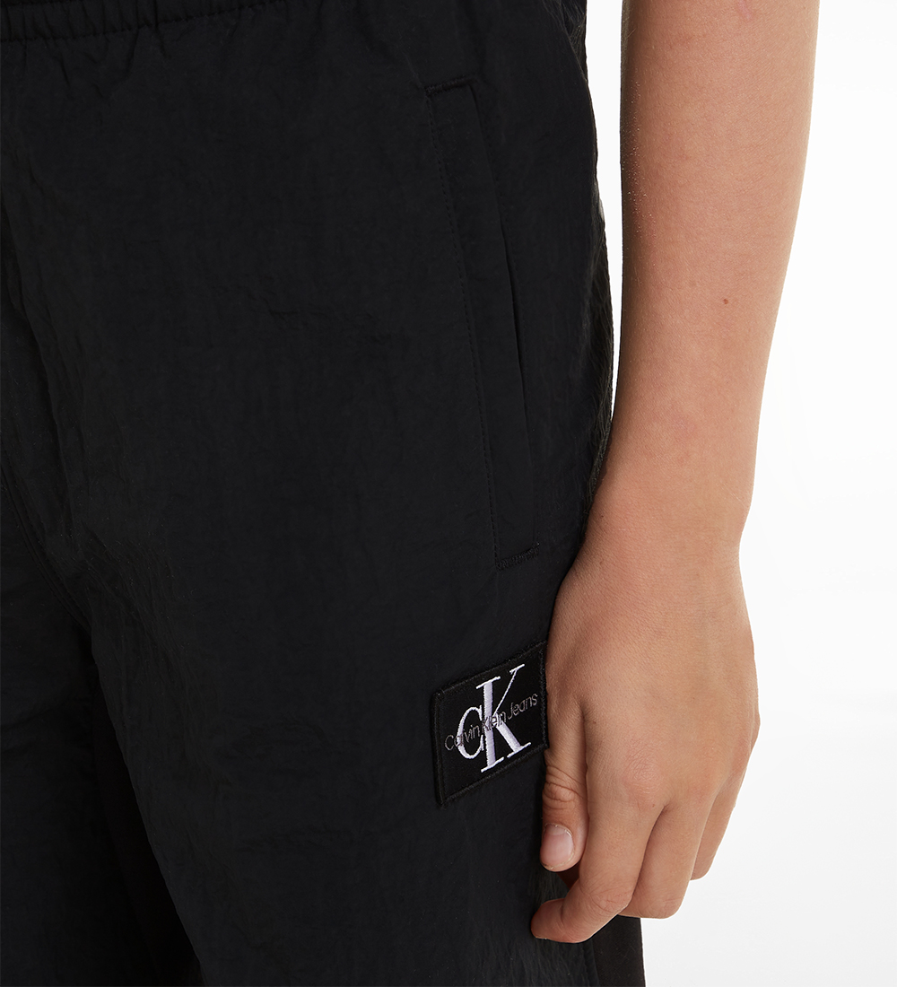 Calvin Klein Bukser - Mix Media Monochrome - Sort