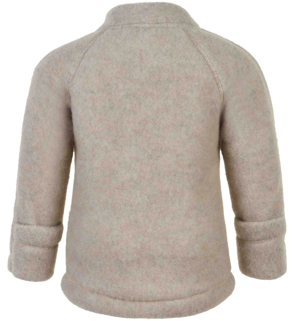 Mikk-Line Cardigan - Uld - Melange Offwhite