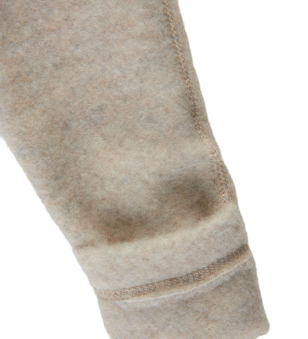 Mikk-Line Cardigan - Uld - Melange Offwhite