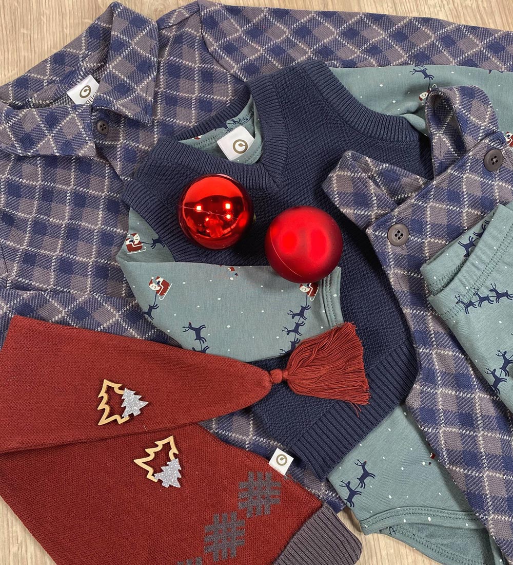 Müsli Body l/æ - Santa - Balsam Green m. Julemotiv