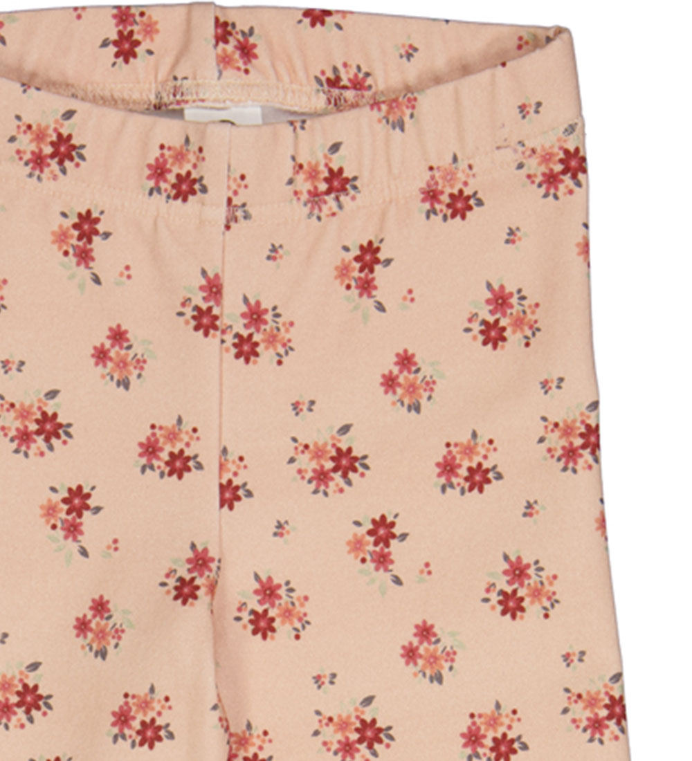 Müsli Bukser - Dahlia Flared Pants - Rose Sugar m. Blomster