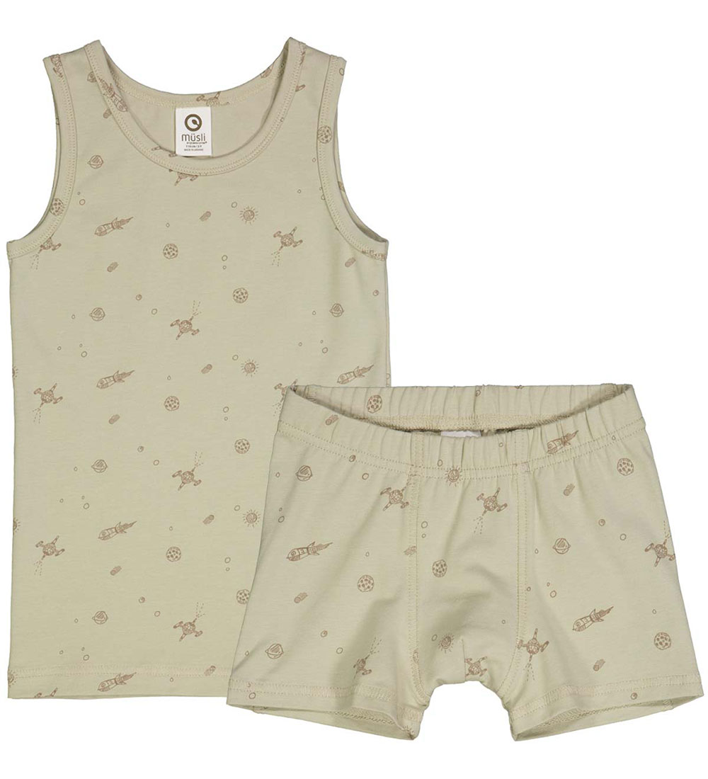 Müsli Undertøj - - Desert Green m. Rumprint