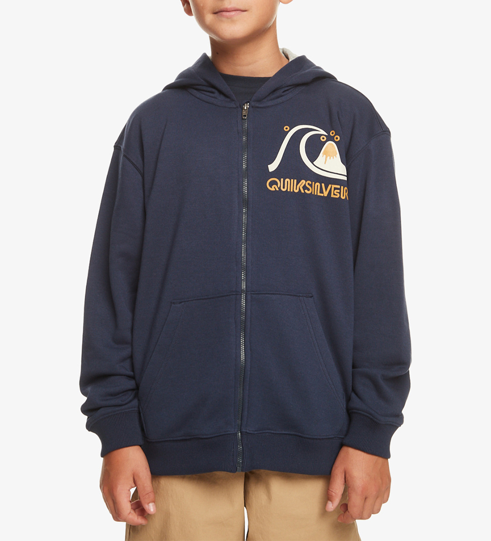 Quiksilver Cardigan - Navy m. Logo