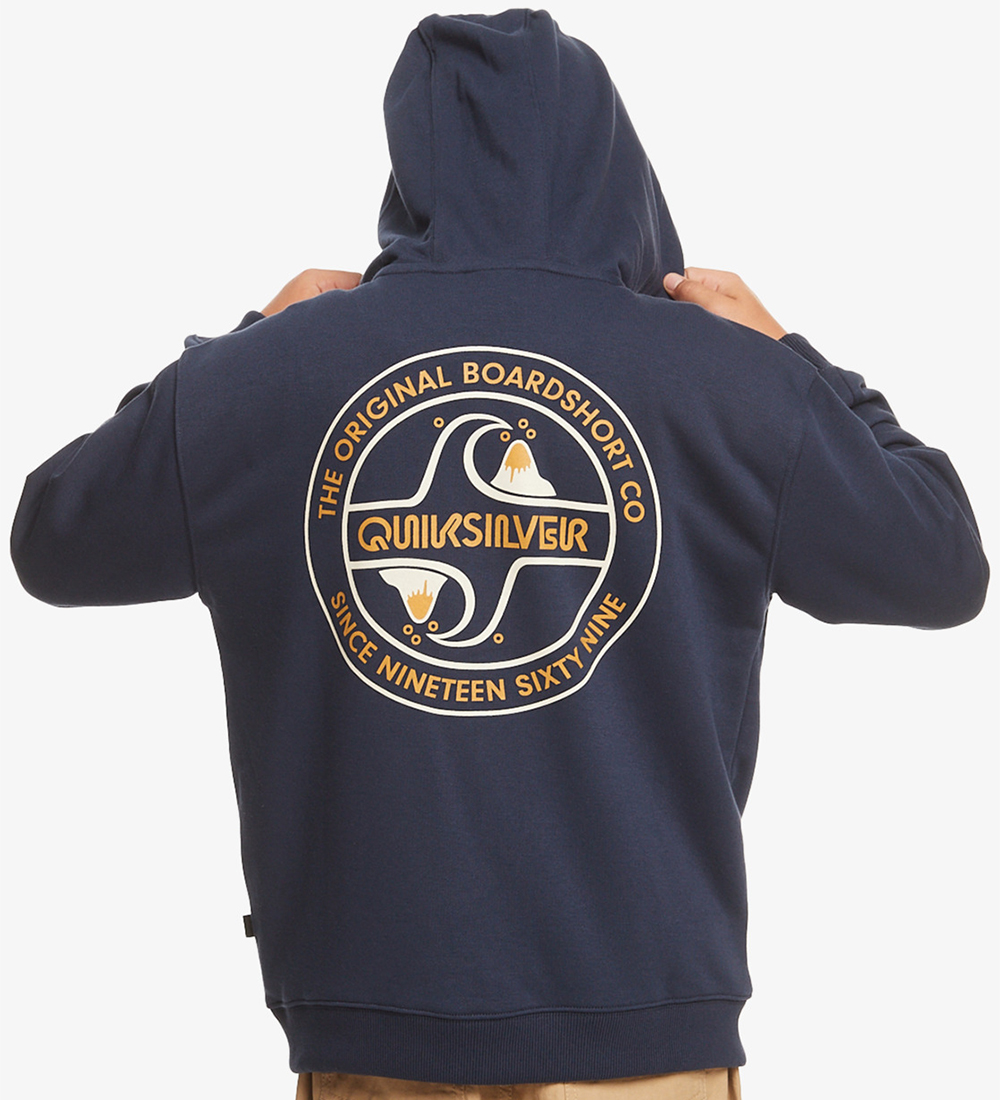 Quiksilver Cardigan - Navy m. Logo
