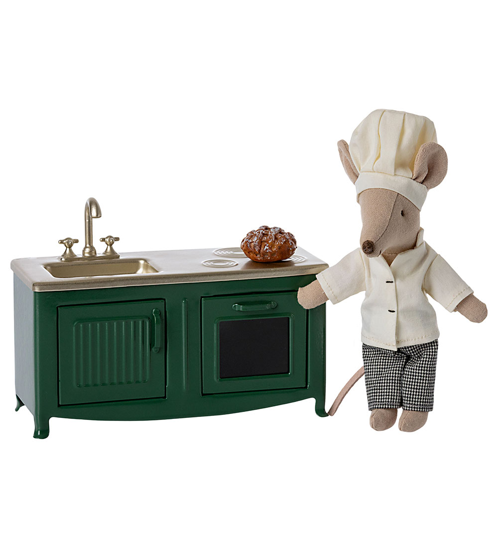 Maileg Miniature Køkken - Mus -  Mørk Grøn