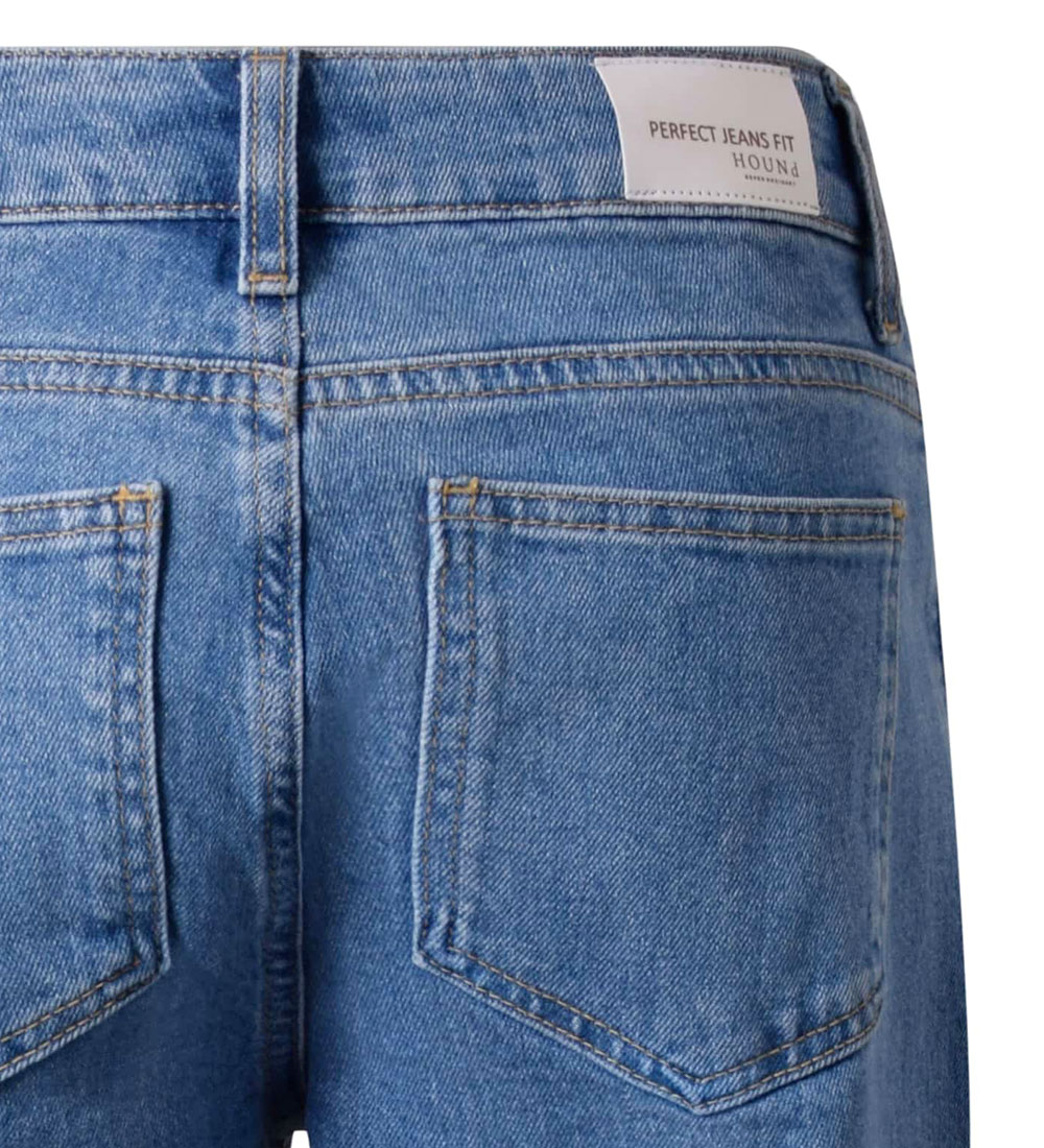 Hound Jeans - Low Waist - Wide - Medium Blue Used