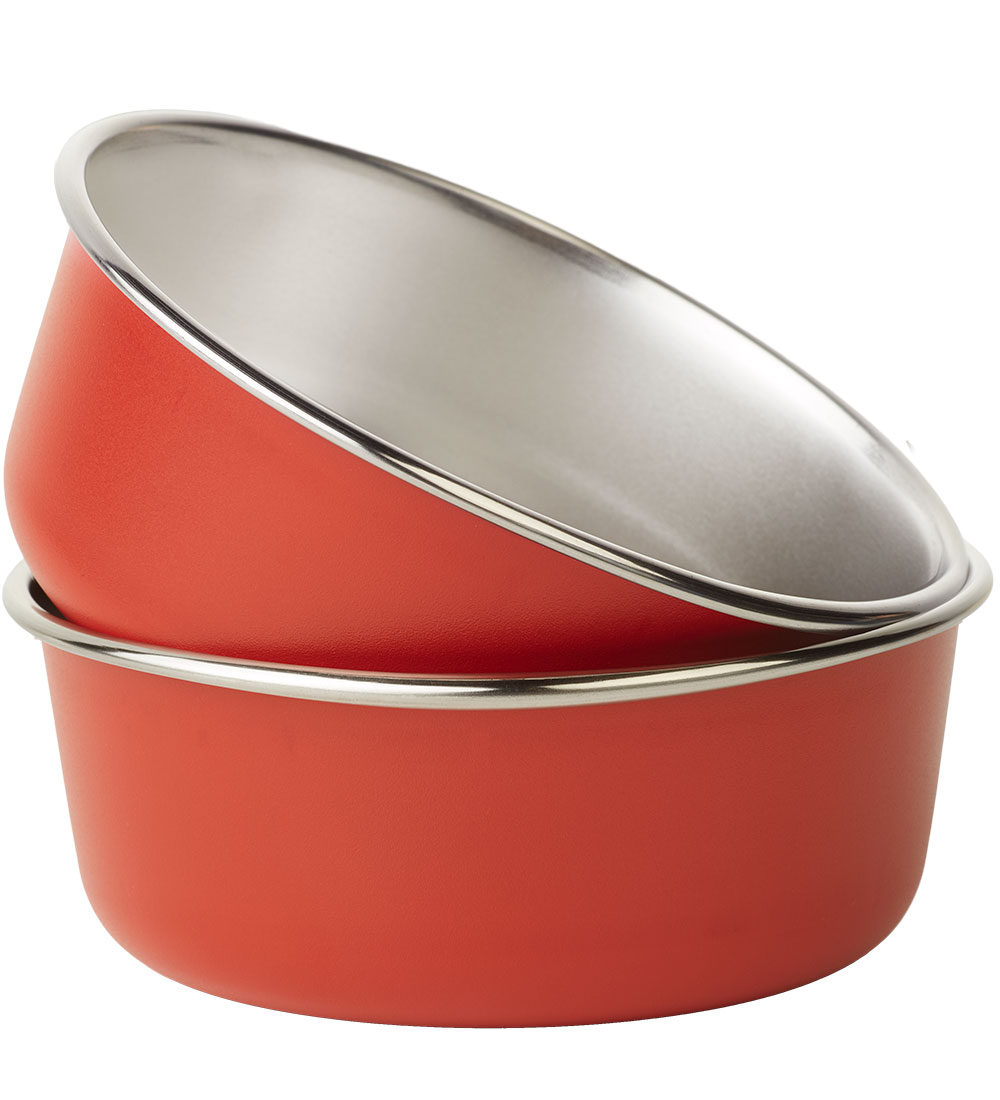 Liewood Skåle - Rustfrit Stål - 2-pak - Edgar - Apple Red