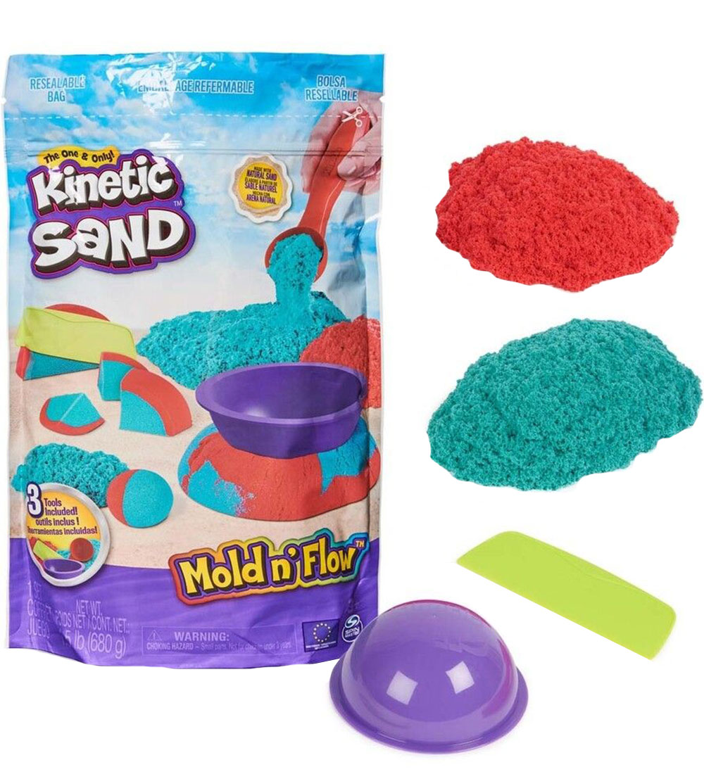 Kinetic Sand Sandsæt - Mold N' Flow - 680 g