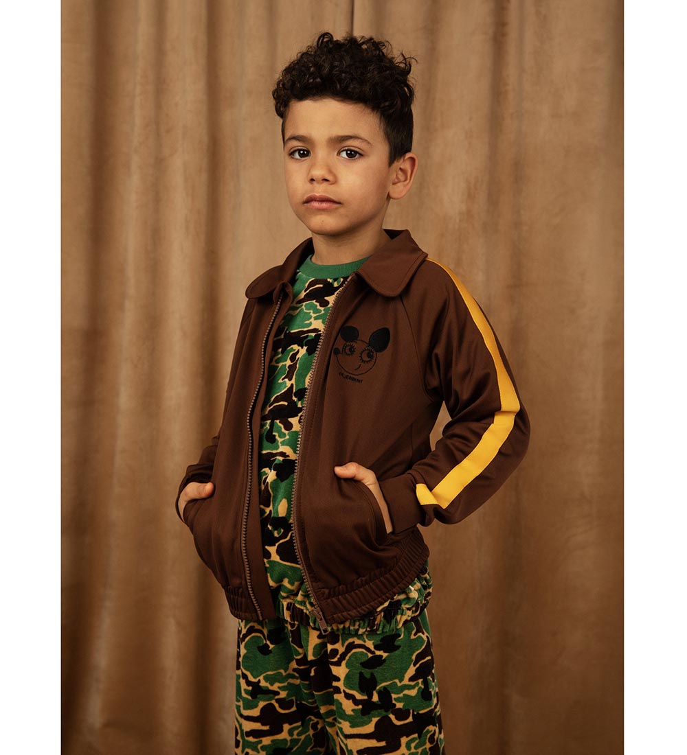 Mini Rodini Velourbukser - Camo - Grøn