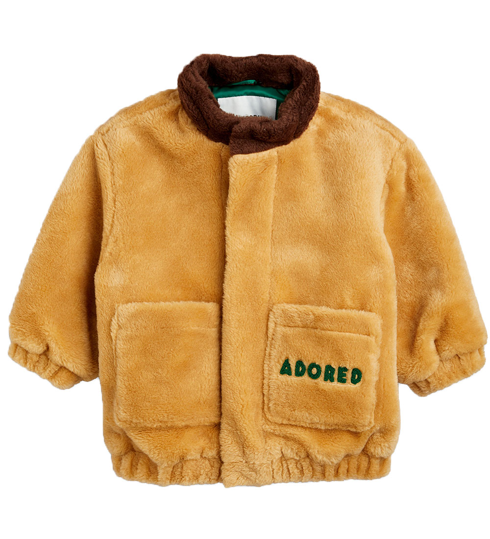 Mini Rodini Jakke - Imiteret Pels - Adored - Beige