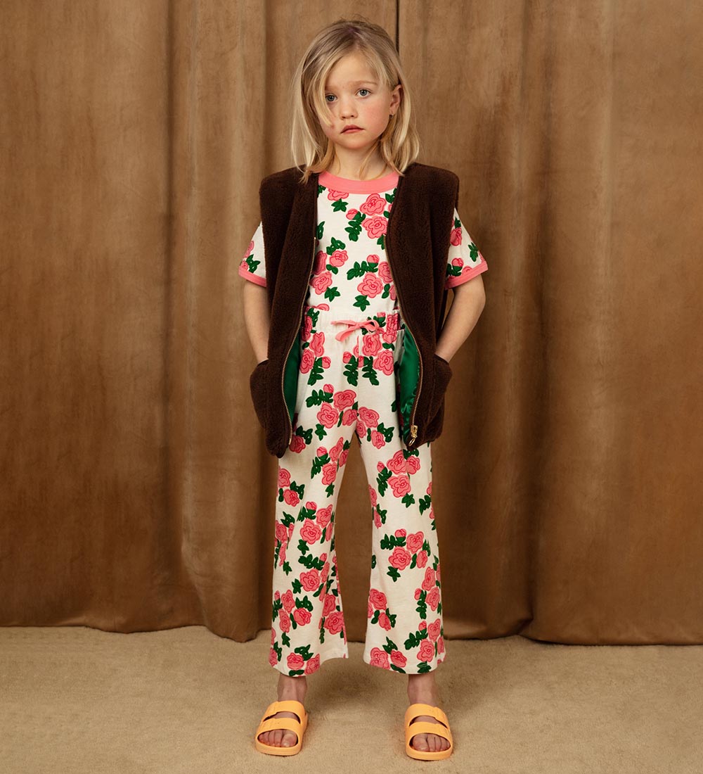 Mini Rodini Vest - Imiteret Pels - Bloodhound  - Brun