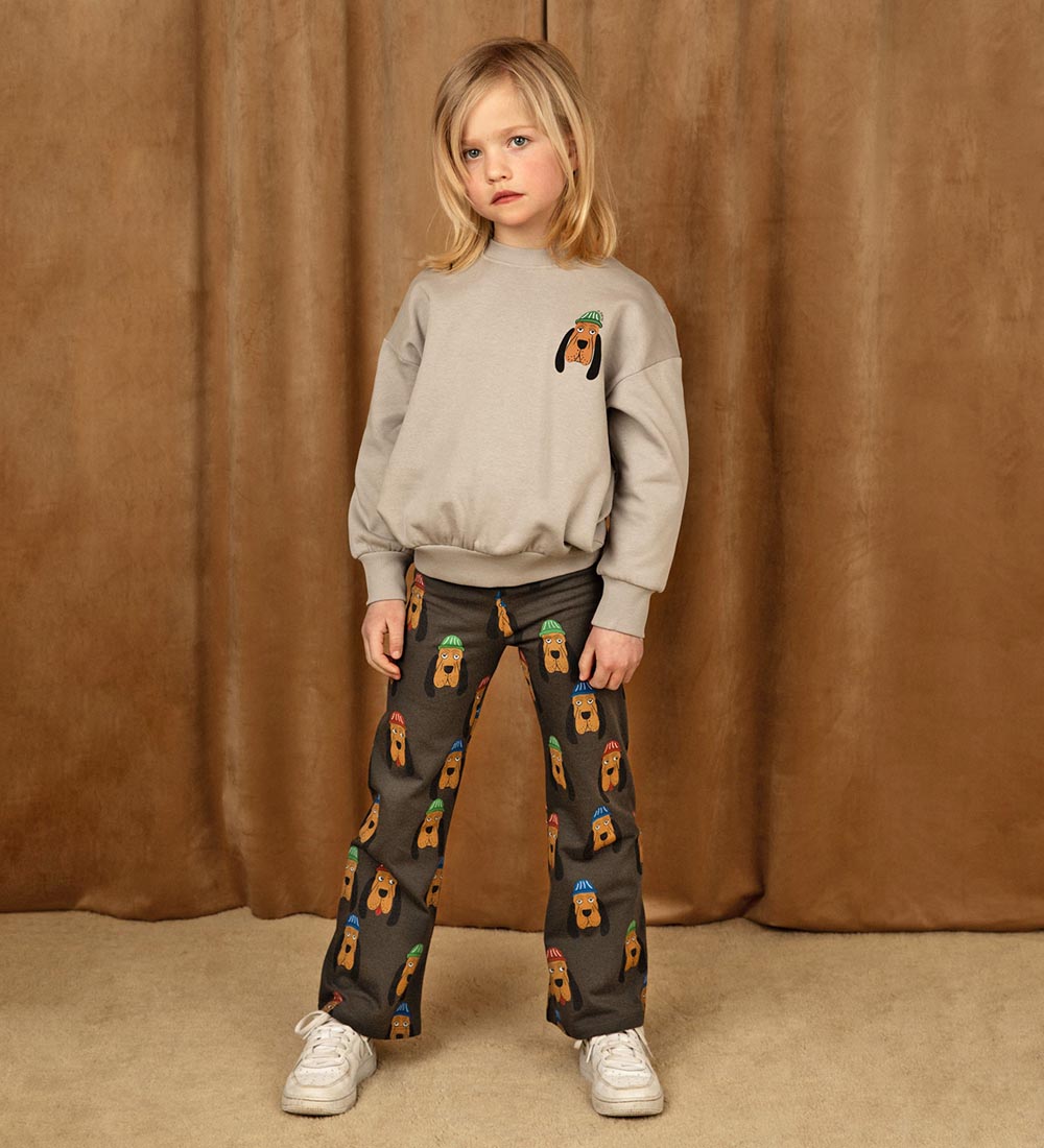 Mini Rodini Sweatshirt - Bloodhound - Grå