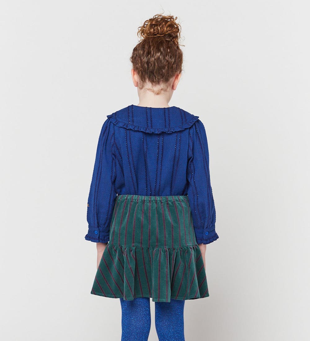 Bobo Choses Nederdel - Striped Ruffle - Dark Green