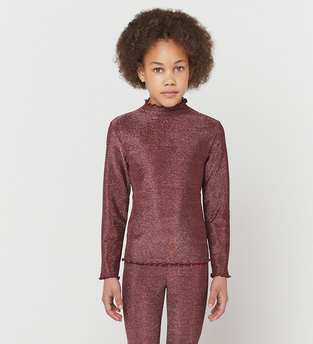 Bobo Choses Bluse - Glitter - Burgundy Red