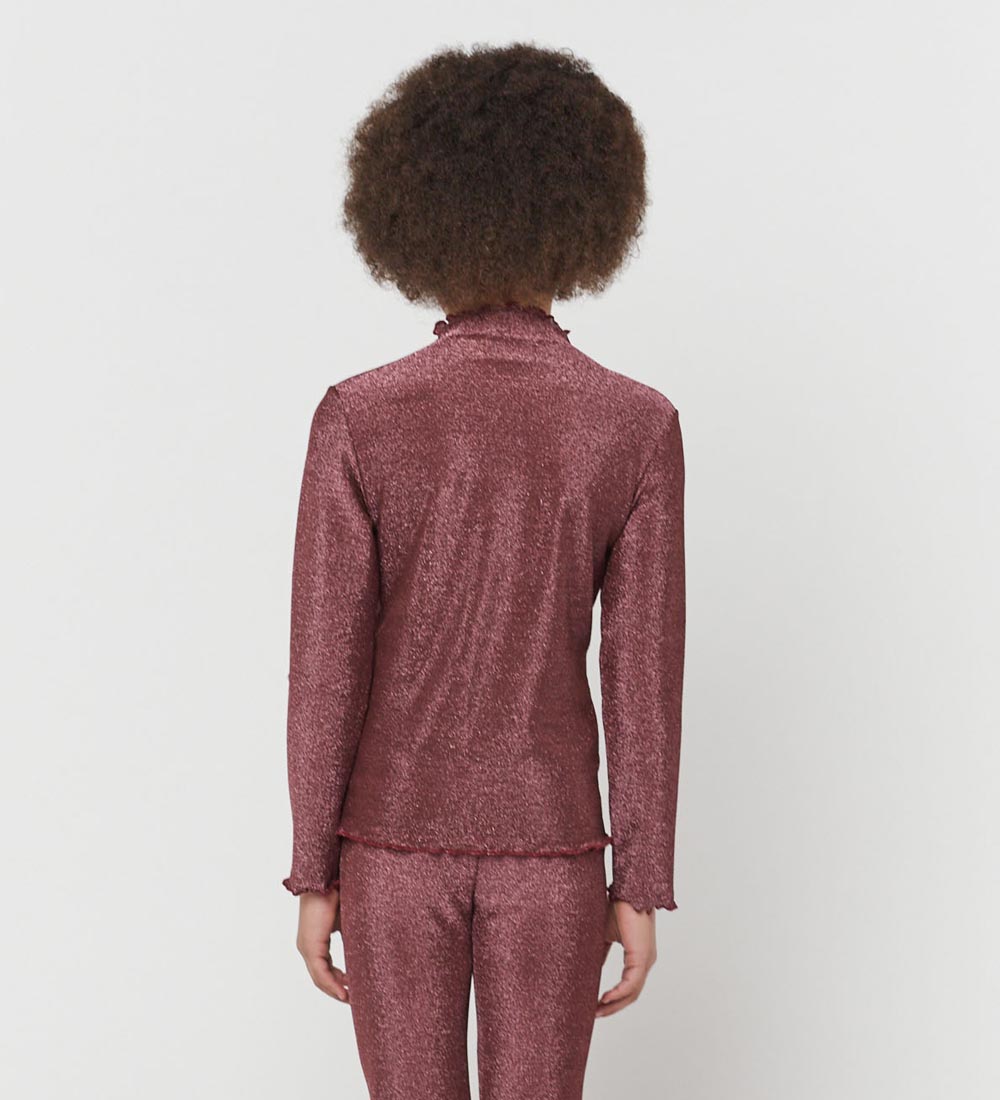 Bobo Choses Bluse - Glitter - Burgundy Red