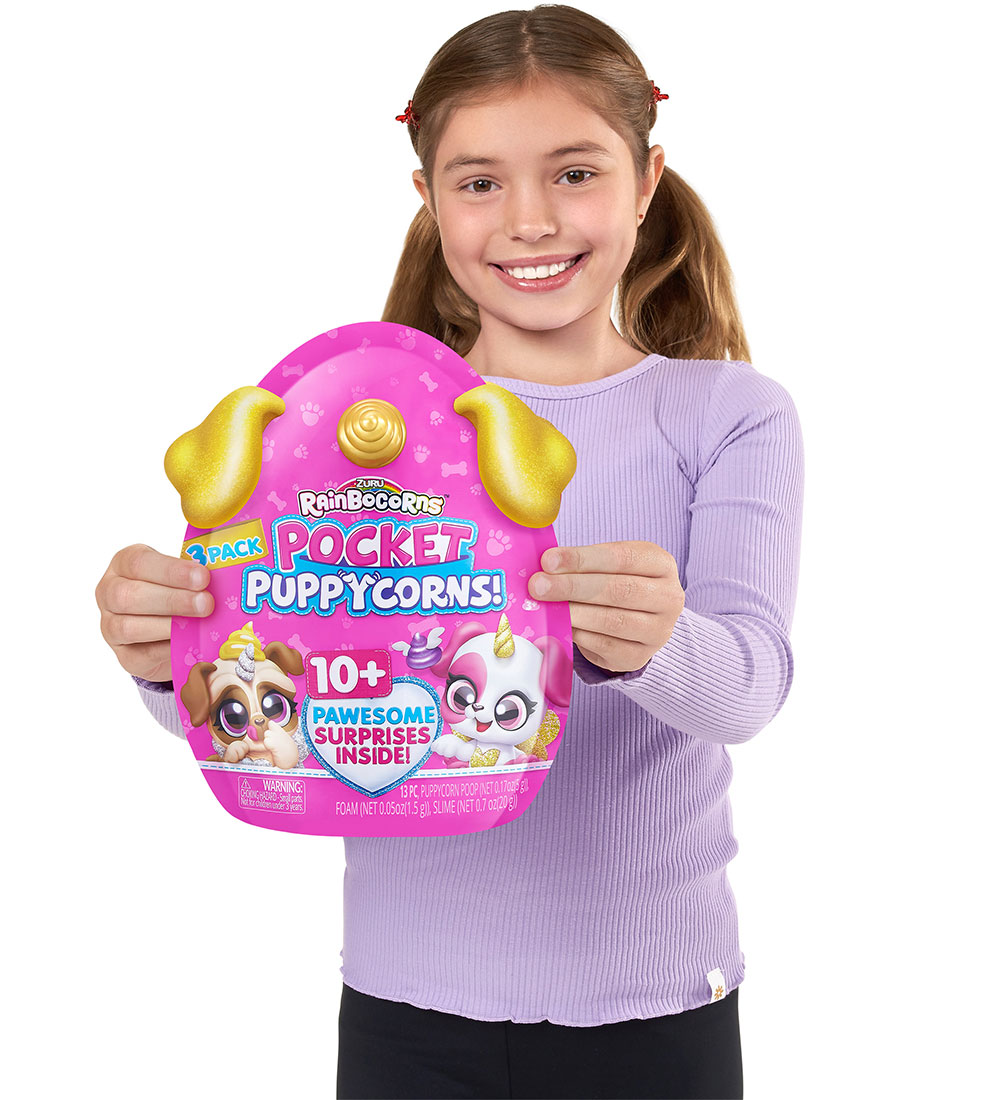 Rainbocorns Legetøj - 13 Dele - Pocket Puppycorns