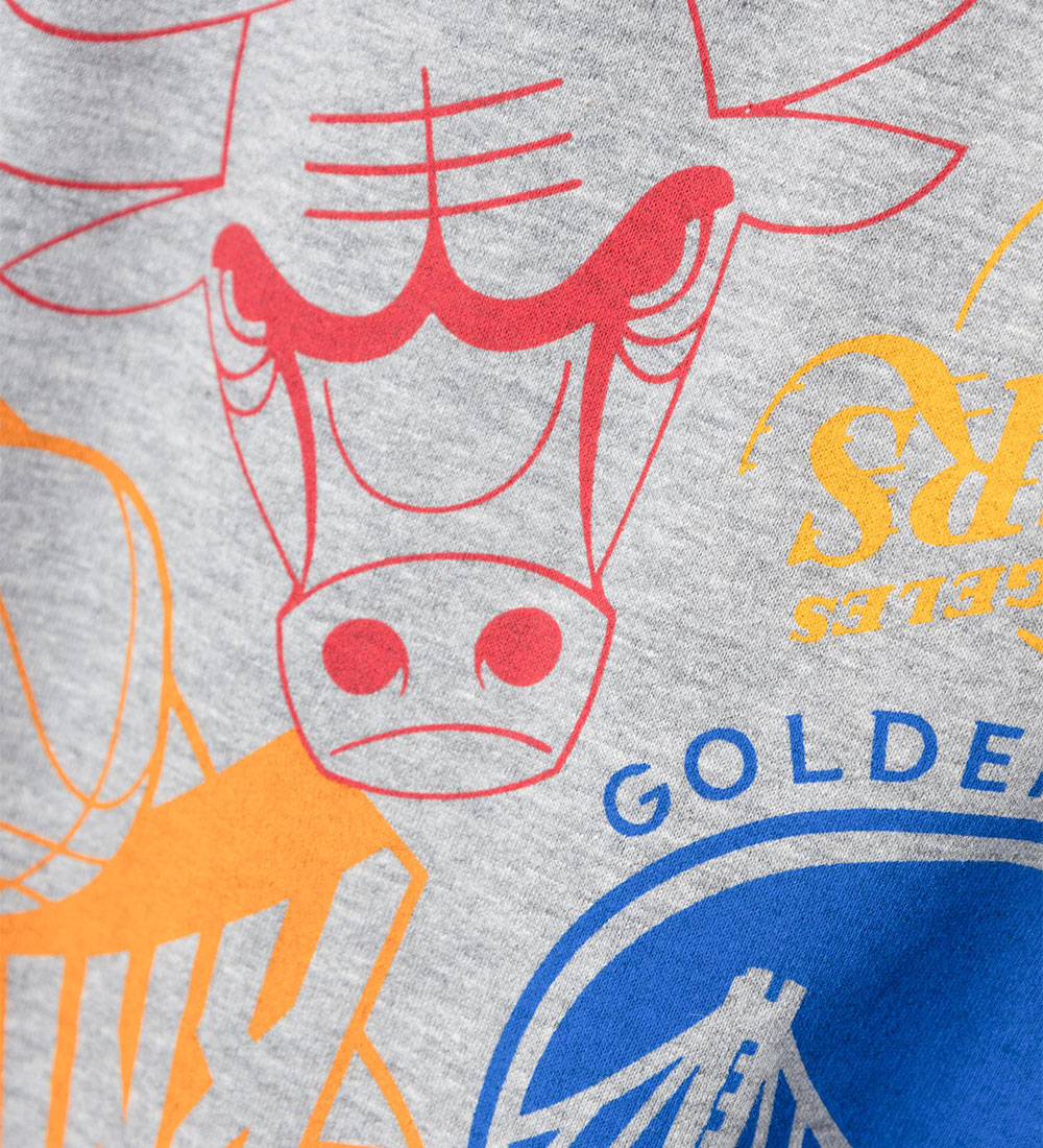 NBA Hættetrøje - NkmOtman NBA - Grey Melange