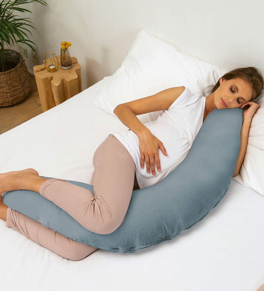 Doomoo Graviditets-/Ammepude - 190 cm - Comfy Big - Tetra Blue