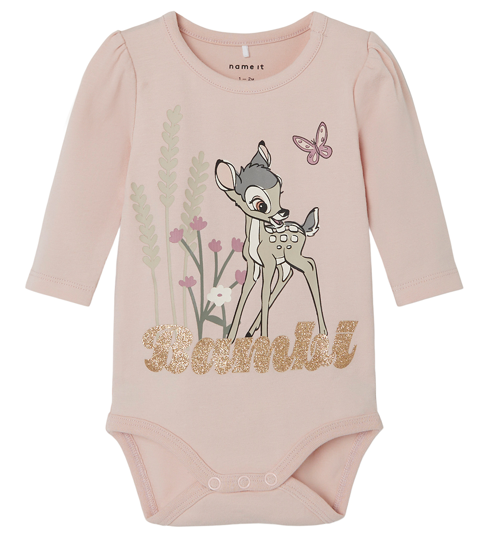 Name It Body l/æ - Bambi - NbfDroma - Sepia Rose m. Print