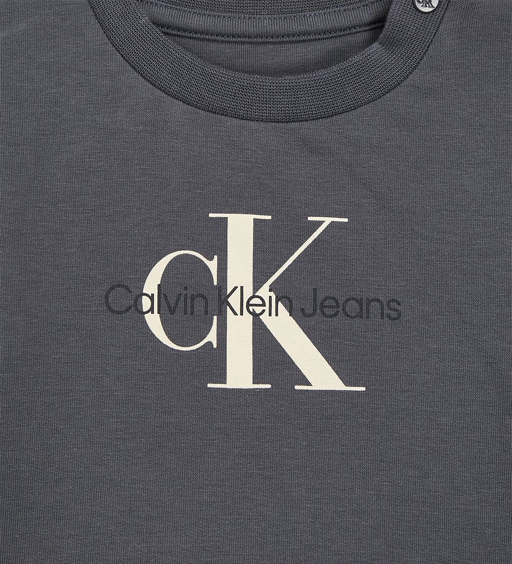Calvin Klein Sweatsæt - Monogram - Dark Grey