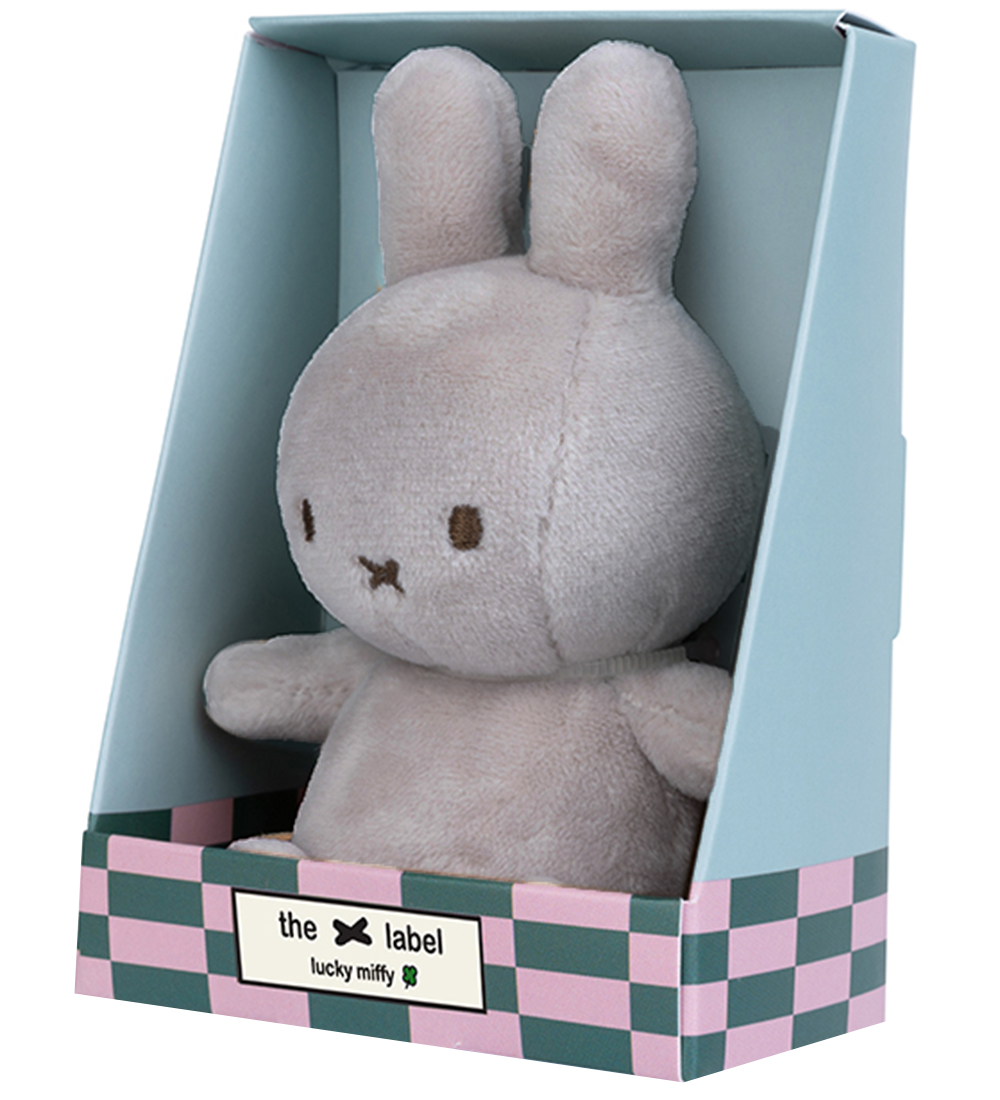 Bon Ton Toys Bamse - 10 cm - Lucky Miffy Sitting - Grå