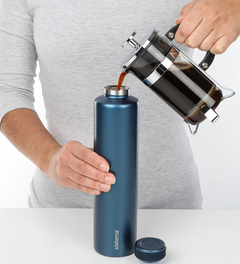 Sistema Termoflaske - Stainless Steel - 600 ml - Blå
