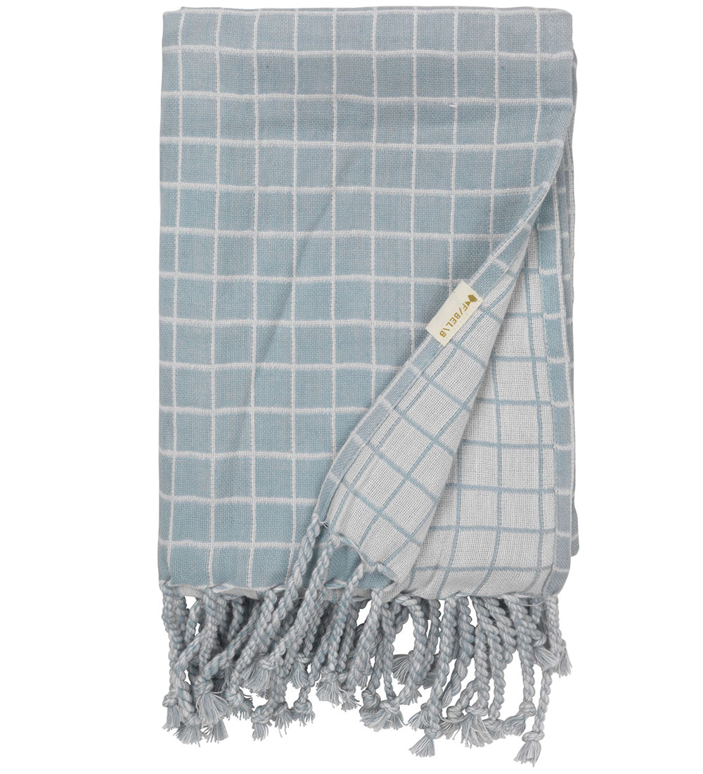Fabelab Tæppe - Grid - Cottage Blue