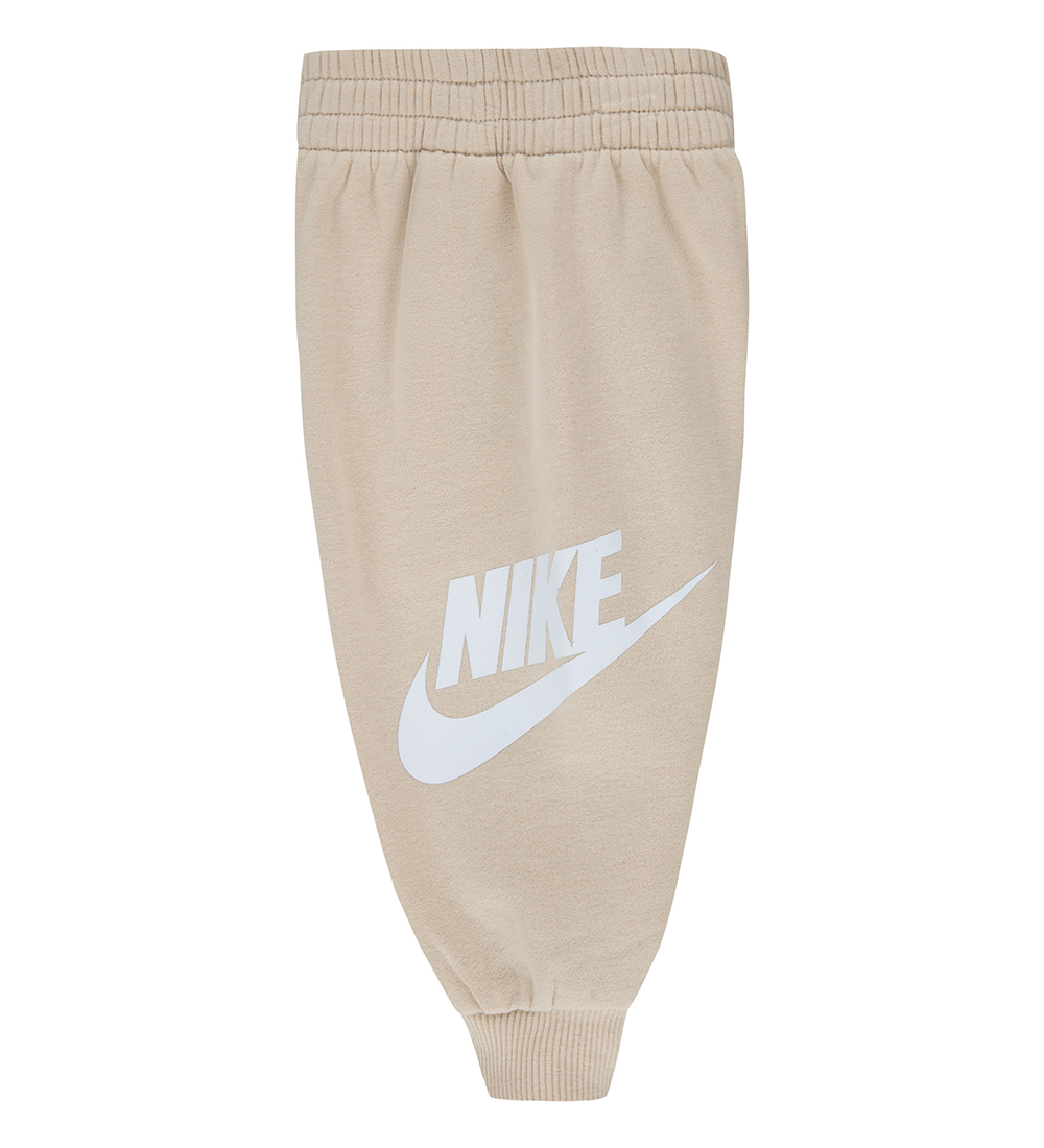 Nike Sweatsæt - Sanddrift m. Hvid