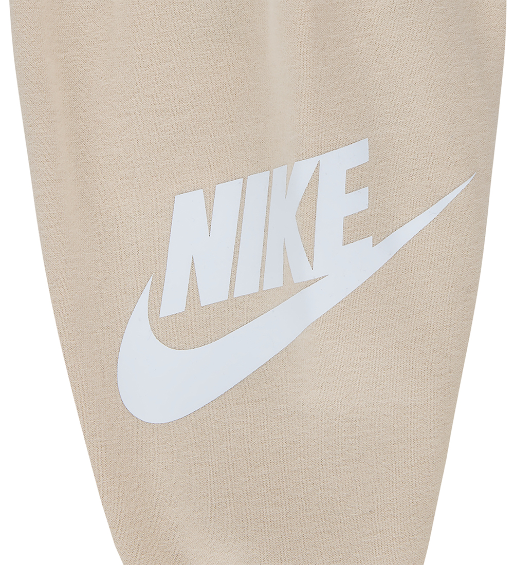 Nike Sweatsæt - Sanddrift m. Hvid