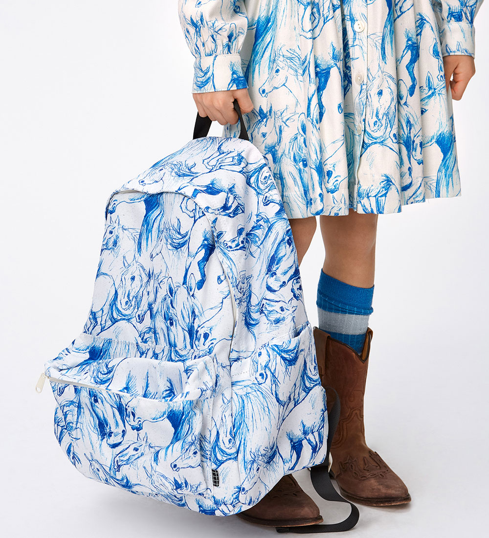 Molo Rygsæk - Backpack Mio - Blue Horses