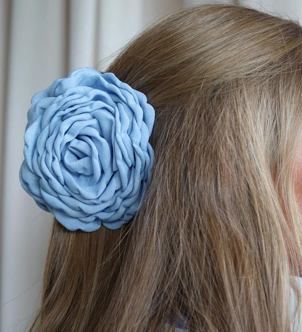 By Stær Hårklemme - 12 cm - Daisy - Stor - Blå