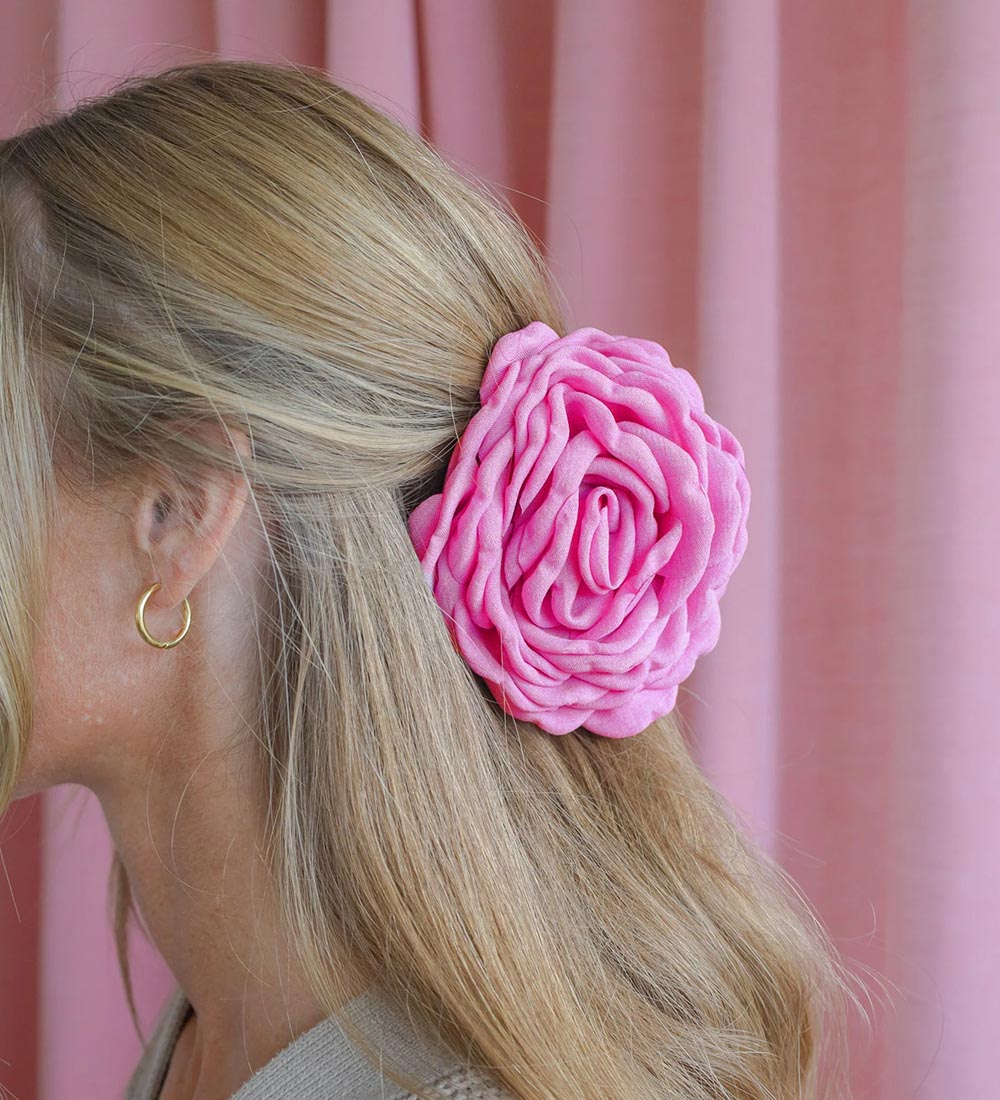 By Stær Hårklemme - 12 cm - Daisy - Stor - Pink