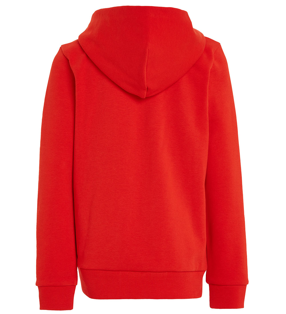 Tommy Hilfiger Hættetrøje - Hilfiger Script - Fierce Red