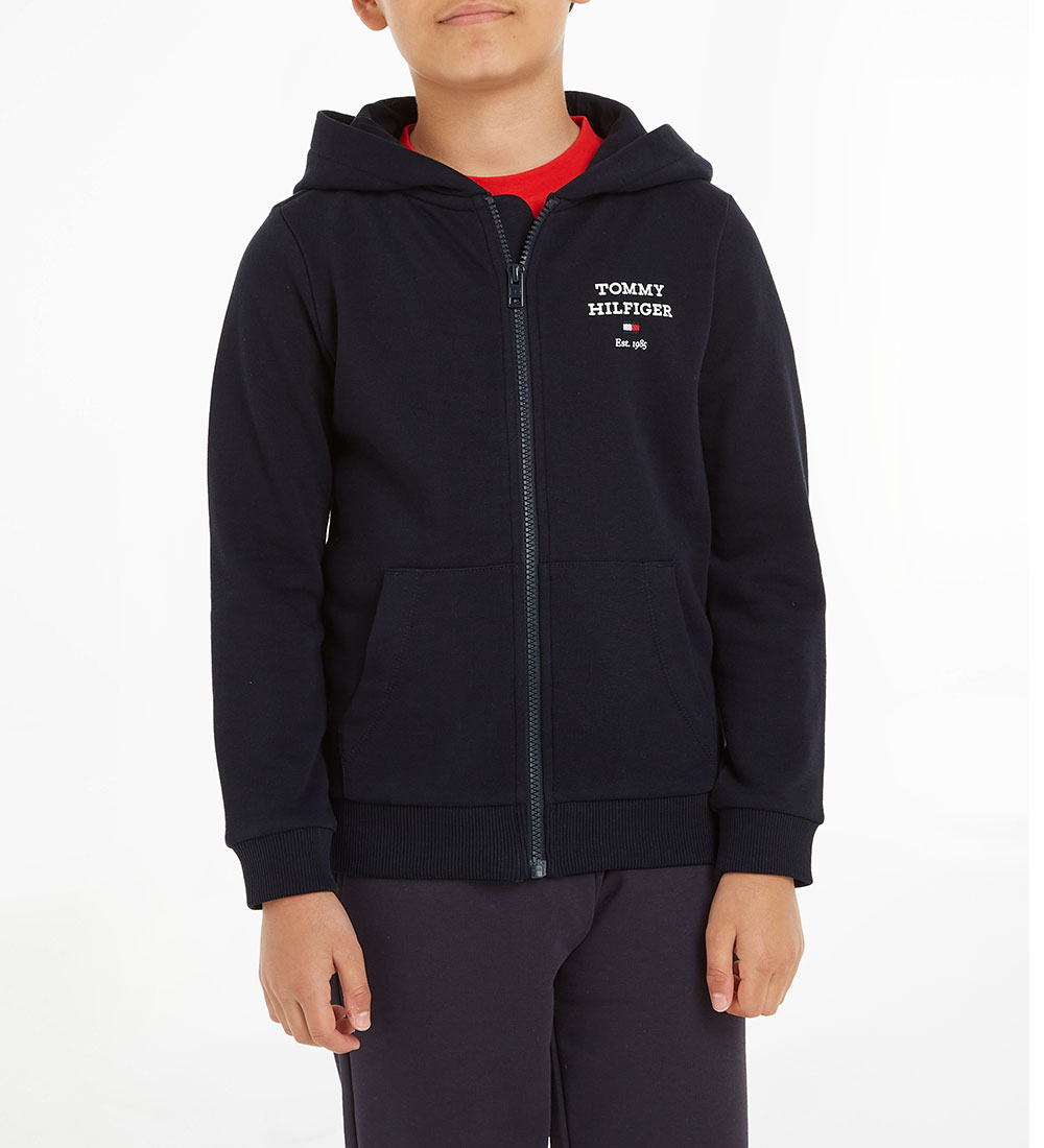 Tommy Hilfiger Cardigan - TH Logo - Desert Sky