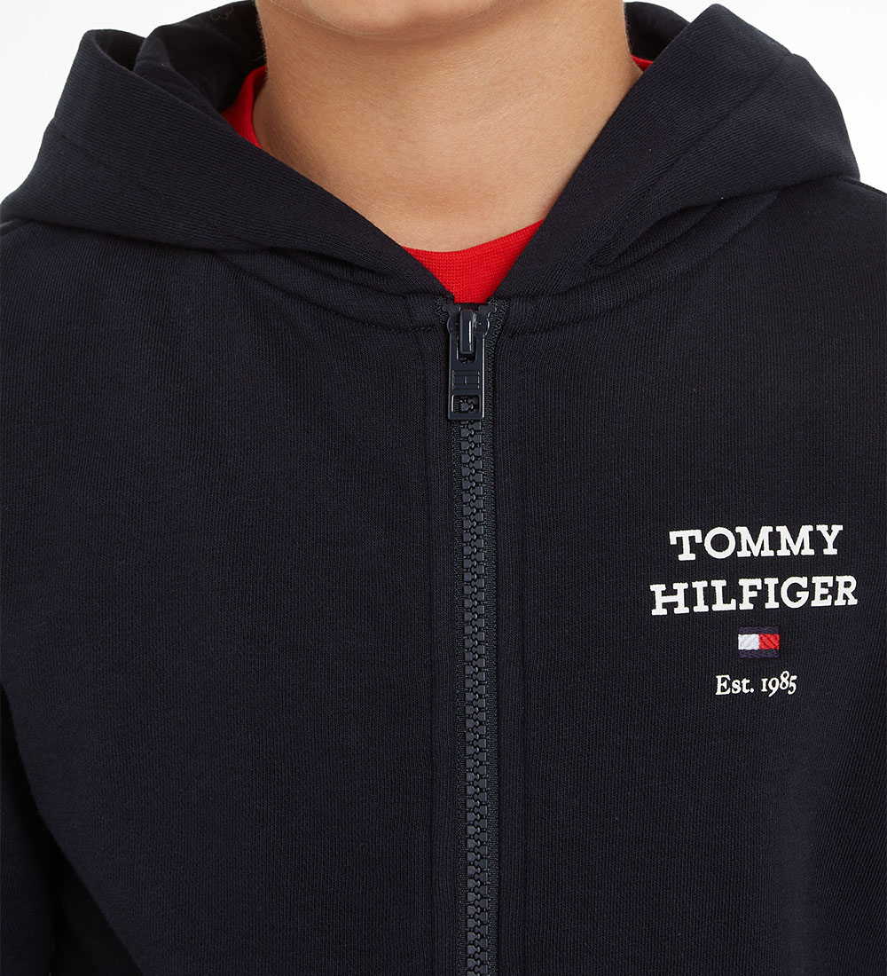 Tommy Hilfiger Cardigan - TH Logo - Desert Sky