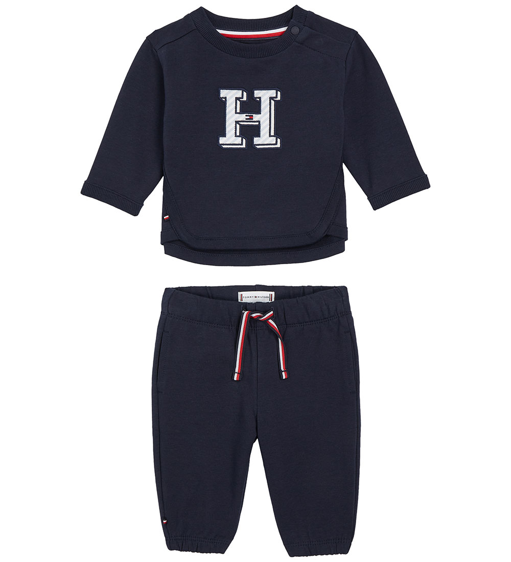 Tommy Hilfiger Sweatsæt - Baby Ithaca H - Desert Sky