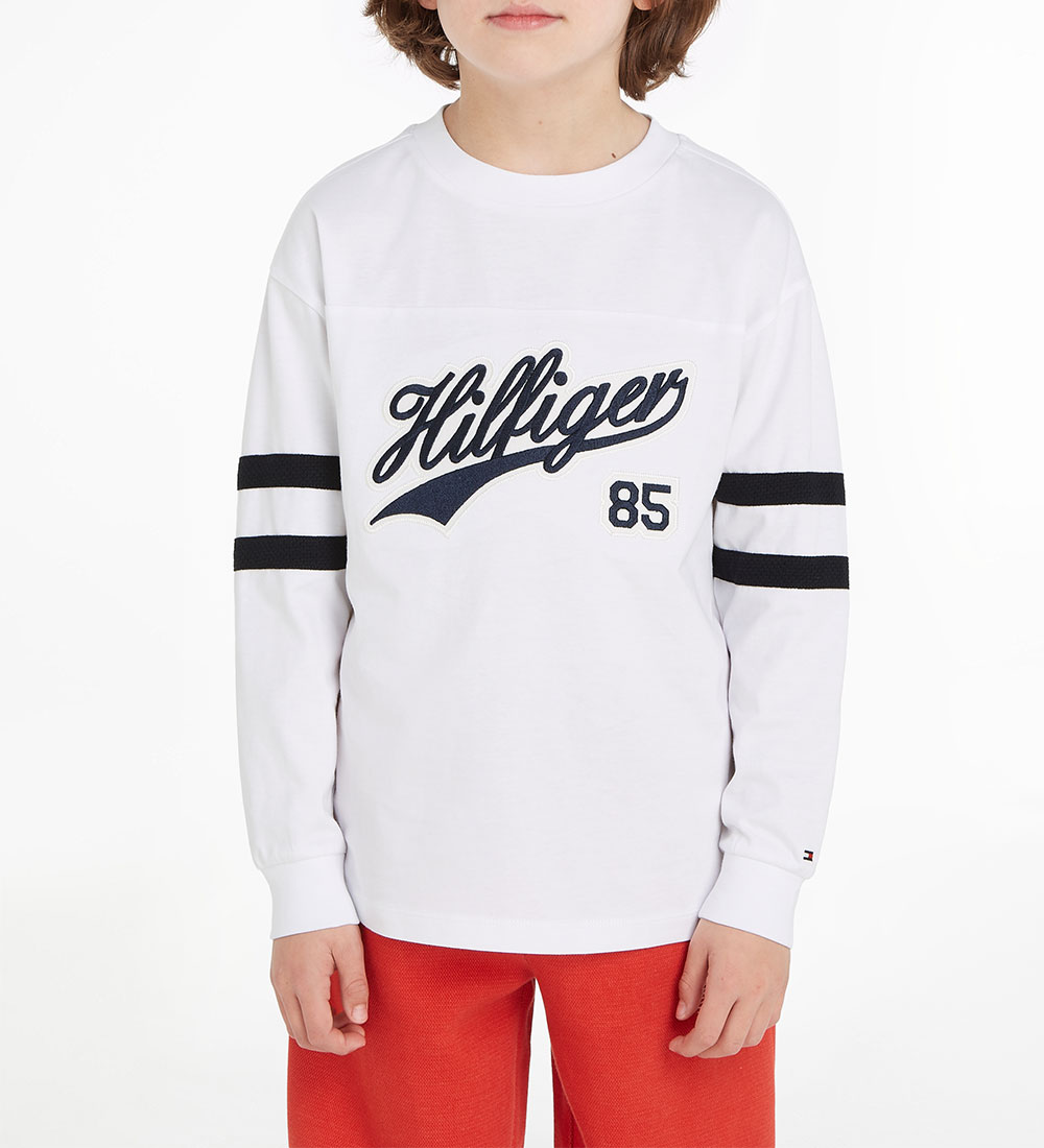 Tommy Hilfiger Bluse - Hilfiger Script - White
