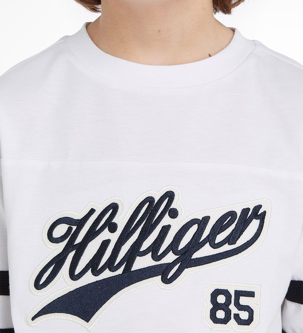 Tommy Hilfiger Bluse - Hilfiger Script - White