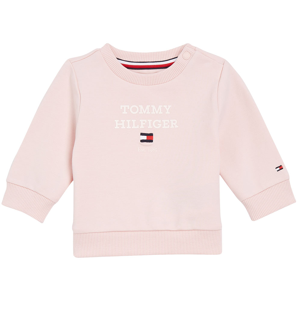 Tommy Hilfiger Sweatsæt - Baby TH Logo - Whimsy Pink