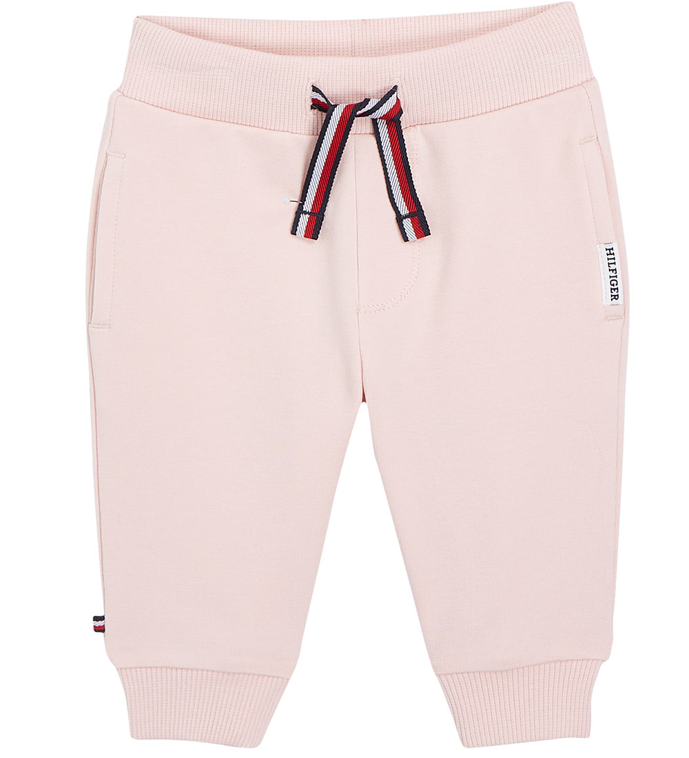 Tommy Hilfiger Sweatsæt - Baby TH Logo - Whimsy Pink